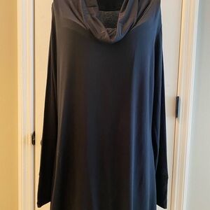 Elegant Black Cowl Neck Sweater